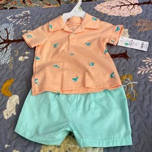 Carters short and top set